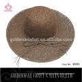 ladies wide brim straw beach sun bowler hat